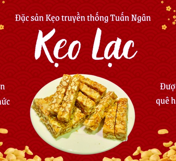 Kẹo Lạc Tuấn Ngân - Đặc Sản Đại Đồng - Gói 01 kg