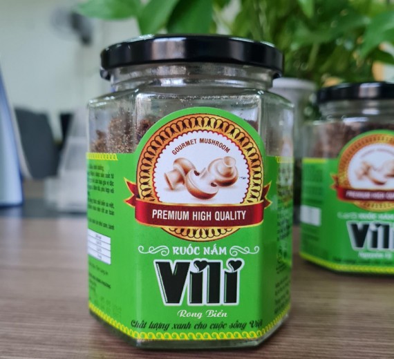 Ruốc Nấm Vili Song Phương Vị Rong Biển Lọ 60g