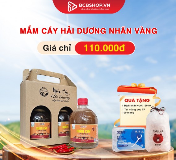 Nắm Cáy Hải Dương Nhãn Vàng - OCOP 3 Sao