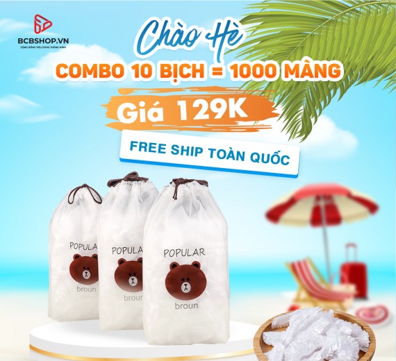 Combo 10 Bịch Màng Bọc Thực Phẩm Con Gấu