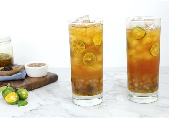 Trà lipton tắc mật ong