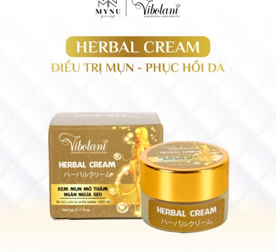 KEM MỤN MỜ THÂM NGĂN NGỪA SẸO VIBOTANI HERBAL CREAM