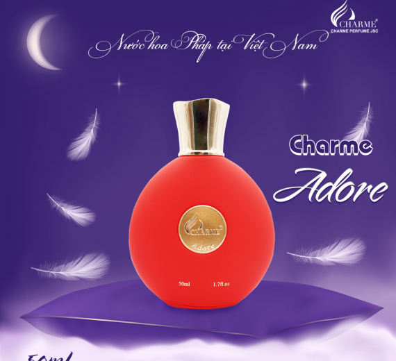 Nước hoa nữ chính hãng Charme Adore 50ml lưu hương lâu hương hoa cỏ trái cây tôn vinh nét đẹp của phụ nữ hiện