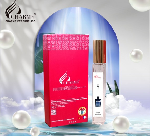 Nước Hoa Nam Cao Cấp CHARME KING Hương Gỗ Hương Nam Tính Đầy Lôi Cuốn Chai Mini 10ml