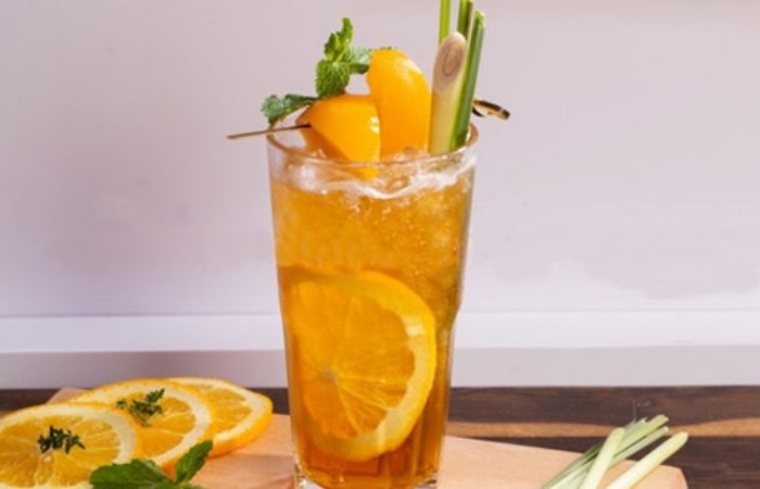 Trà Đào Cam Xả                                       Peach Orange Lemongrass Tea - Ảnh 1