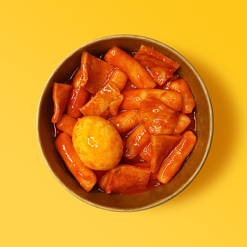 Tteokbokki Truyền Thống - Bánh Gạo Hàn Quốc Sốt Truyền Thống Với Trứng Luộc & Bánh Cá - Ảnh 1