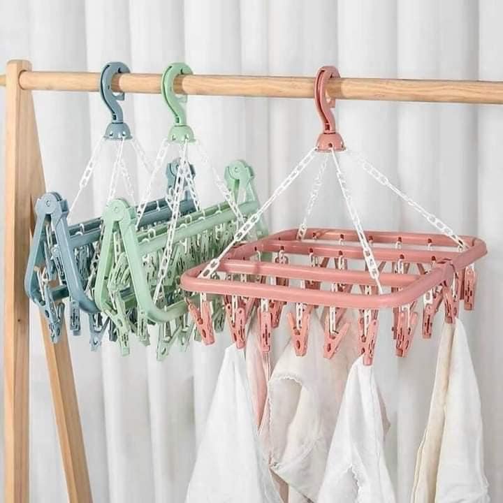 MÓC CHÙM NHỰA VUÔNG 32 KẸP - Ảnh 1