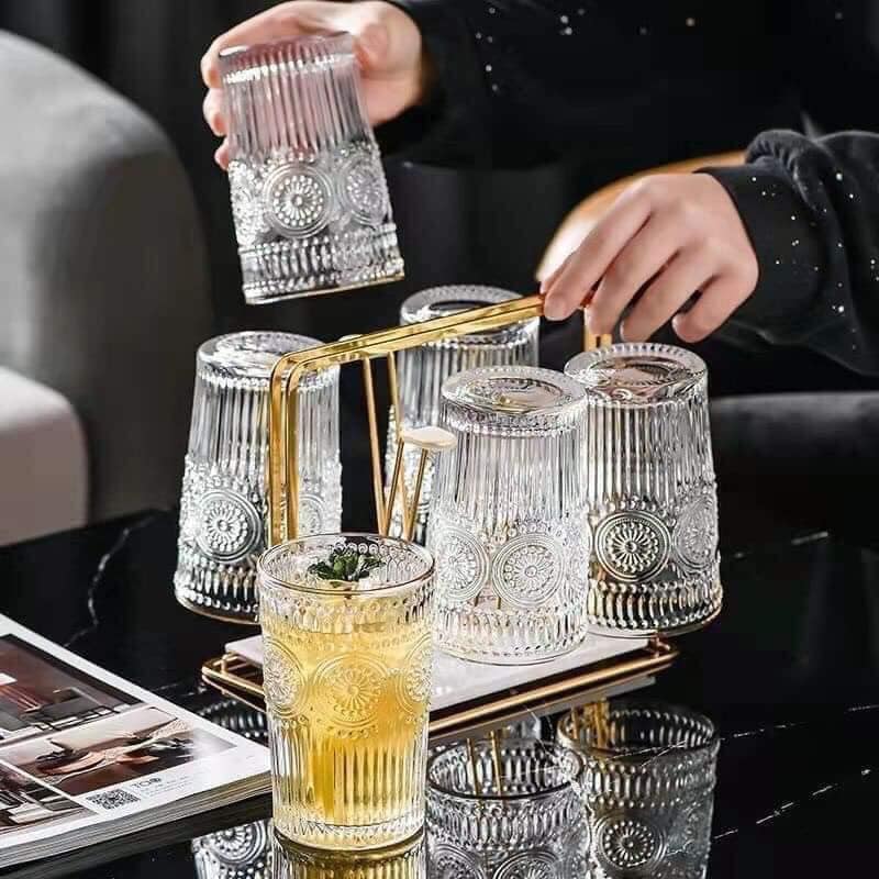 Bộ 6 cốc đồng tiền ly thấp - Ảnh 1