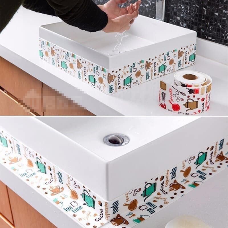 CUỘN BĂNG KEO PVC DÁN VIỀN BẾP, TƯỜNG, WC - Ảnh 1