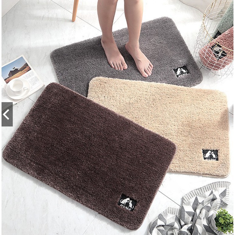 Thảm lau chân lông cừu hình bàn chân - Ảnh 1
