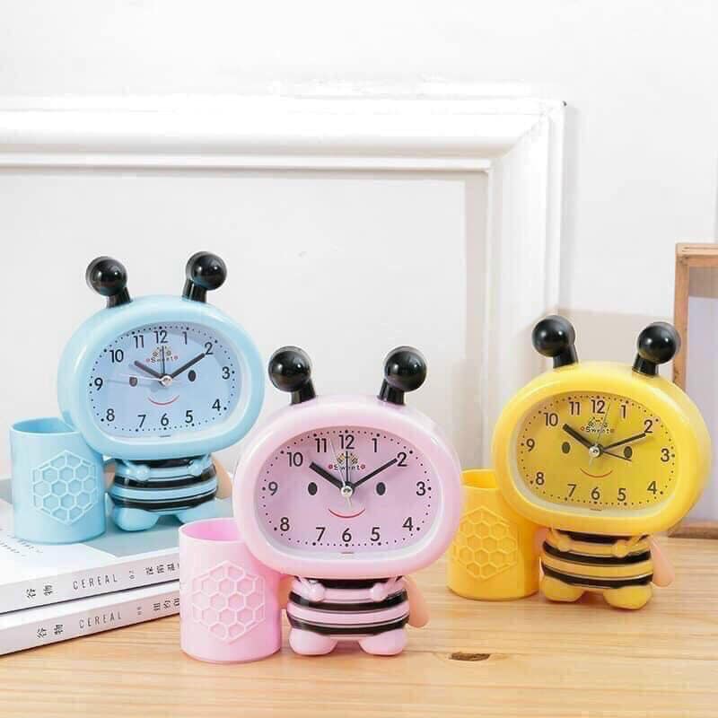 Đồng hồ con ong ống cắm bút xinh xinh cho bé - Ảnh 1
