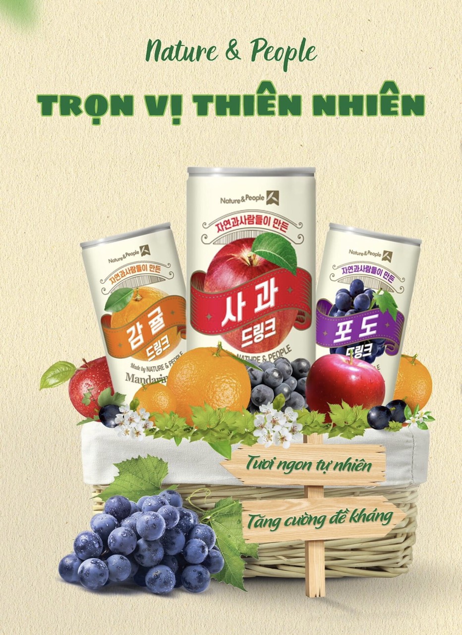 NƯỚC ÉP HOA QUẢ HÀN QUỐC - Ảnh 1