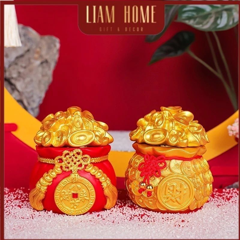 Chậu Cây Kim Tiền Trang Trí May Mắn Tài Lộc - Hủ Gạo Muối - Ảnh 1