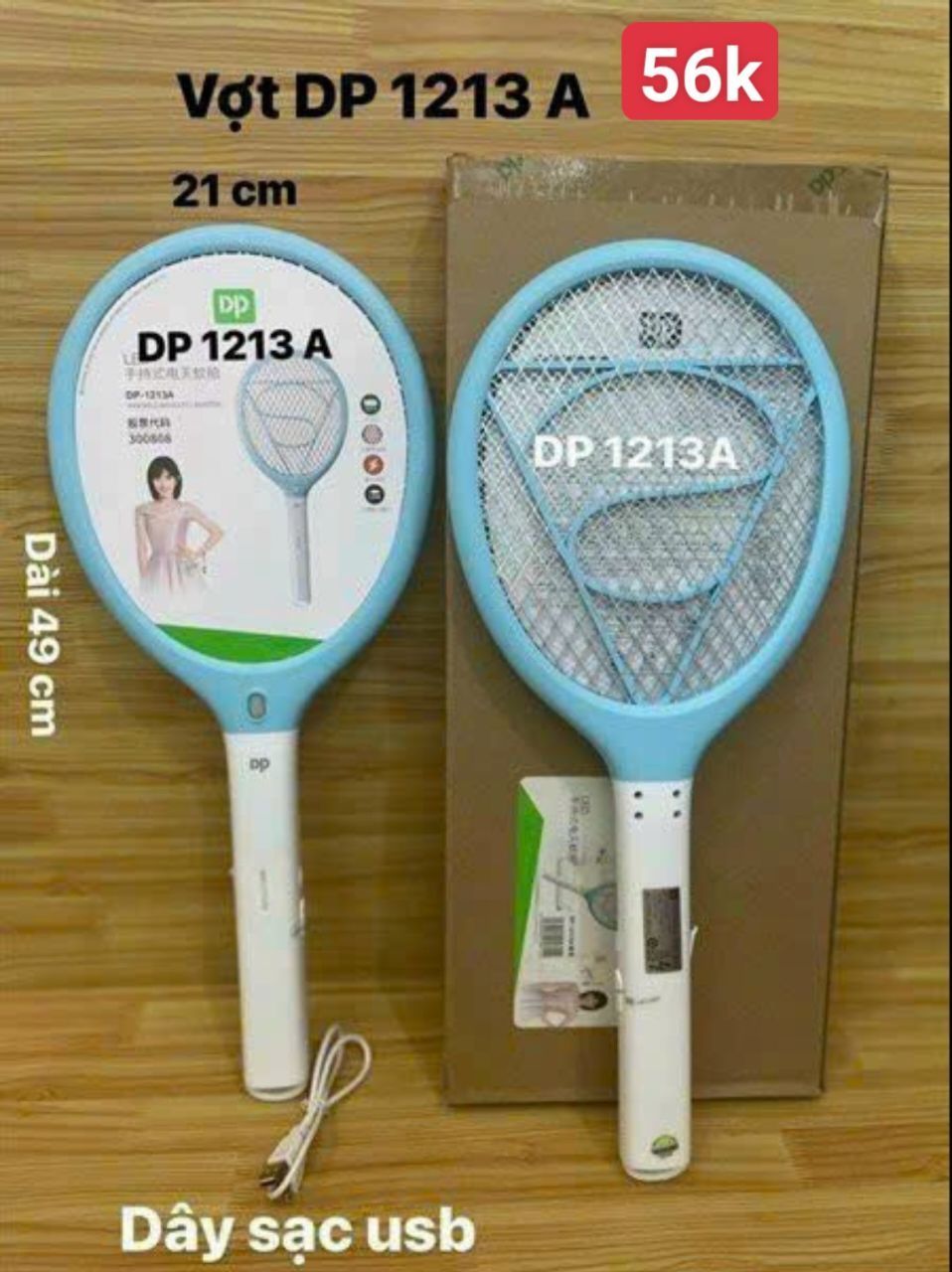 Vợt bắt muỗi DP 1213 - Ảnh 1
