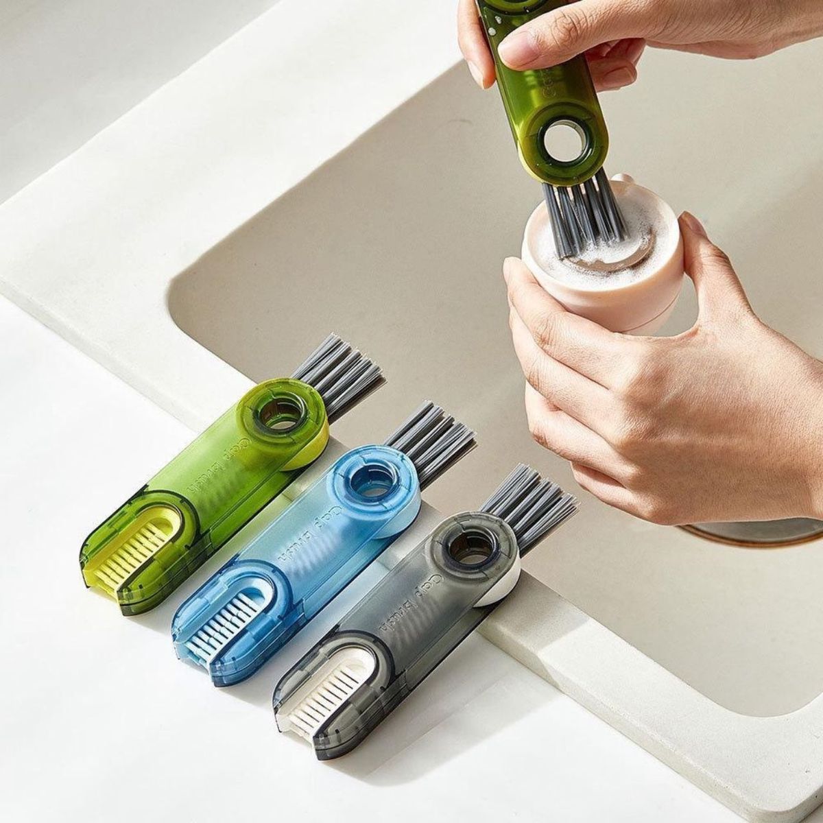 Bàn chải vệ sinh ly cốc 3in1 - Ảnh 1