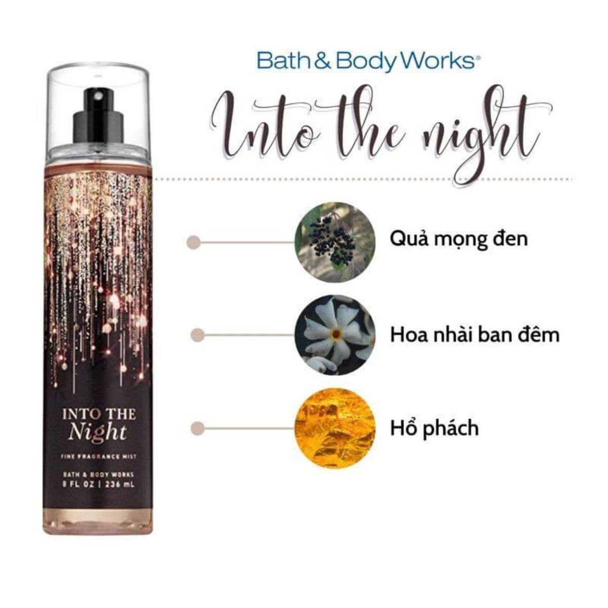 Xịt thơm body into the night 236ml - Ảnh 1