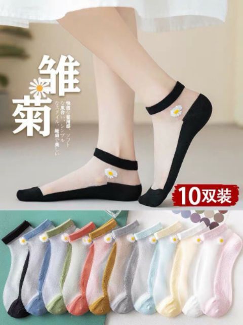 Tất bóng kính hoa cúc thoáng chân cho bạn gái - Ảnh 1