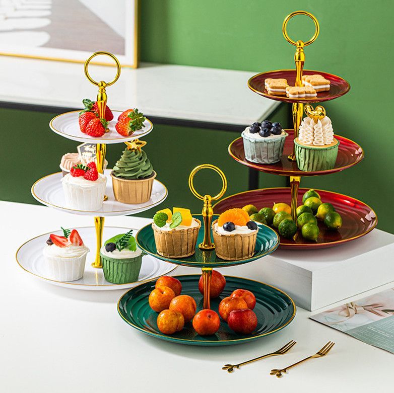 KHAY ĐỰNG BÁNH KẸO 3 TẦNG CAO CẤP - Ảnh 1