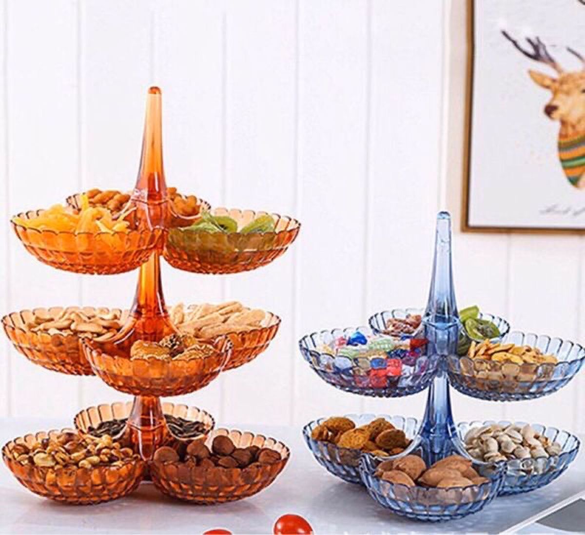 Khay bánh kẹo 3 tầng - Ảnh 1