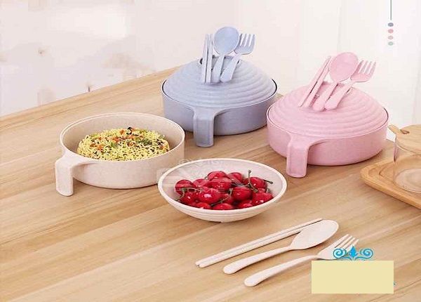 CA MÌ LÚA MẠCH CÓ NẮP KÈM ĐŨA MUỖNG NĨA - Ảnh 1
