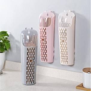 ỐNG ĐỰNG ĐŨA, THÌA DÁN TƯỜNG CÓ NẮP ĐẬY - Ảnh 1