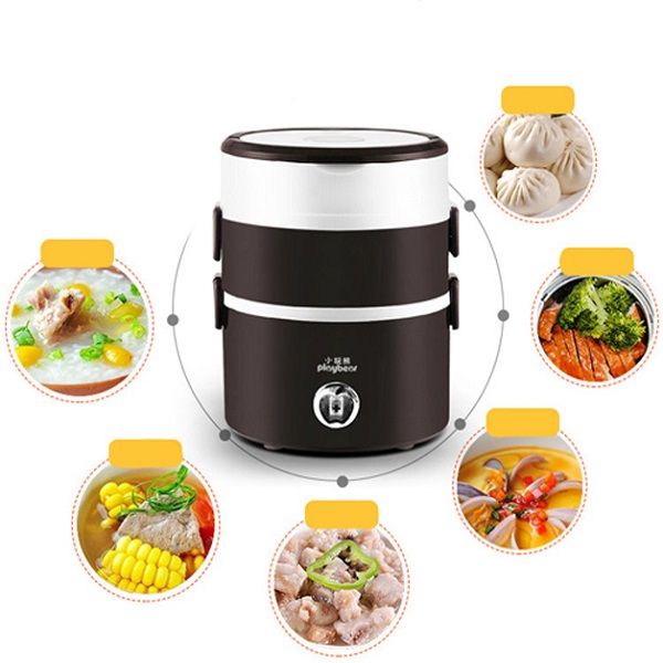 HỘP CƠM ĐIỆN HÂM NÓNG 3 TẦNG - Ảnh 1