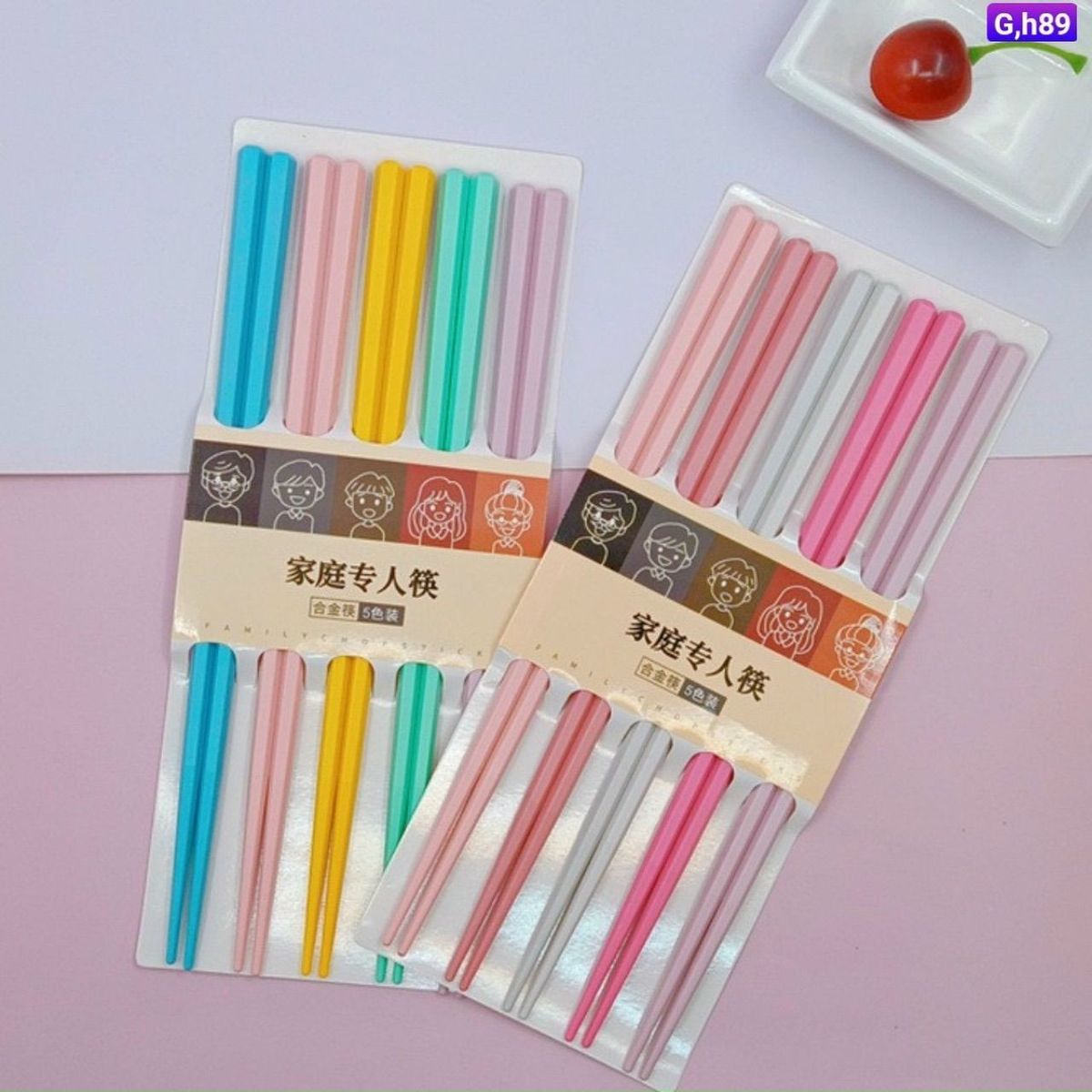 BỘ ĐŨA 5 ĐÔI 5 MÀU SẮC - Ảnh 1