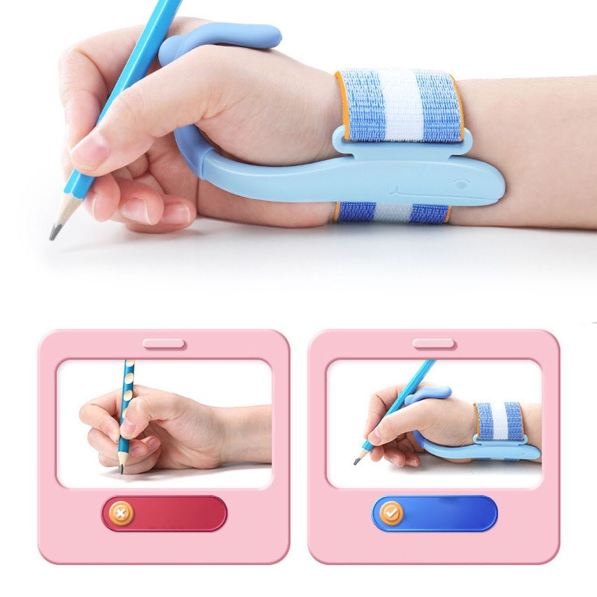 Bao tay hỗ trợ chống móc cổ tay khi viết cho bé - Ảnh 1