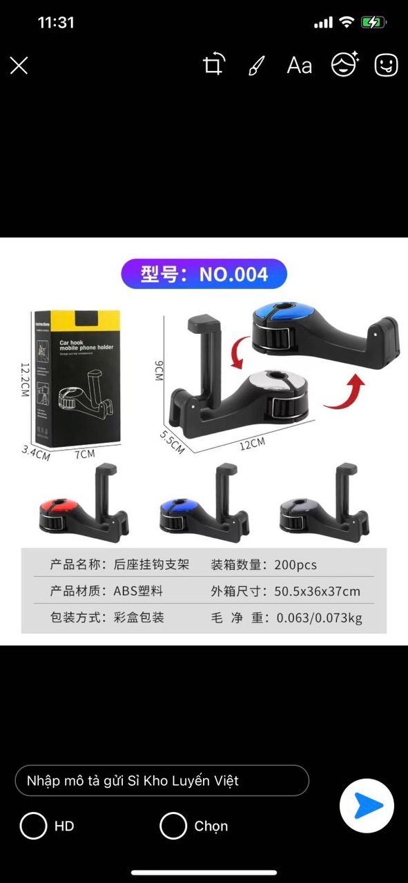 Kệ điện thoại ô tô - Ảnh 1