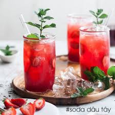 Soda dâu 500ml - Ảnh 1