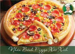 Pizza xúc xích 20cm - Ảnh 1