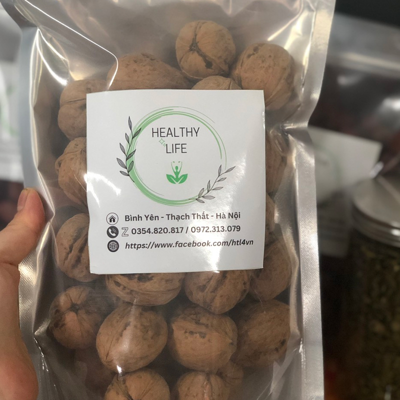 Hạt Óc Chó Nguyên Vỏ - Healthy Life Hộp 500 gram - Ảnh 1