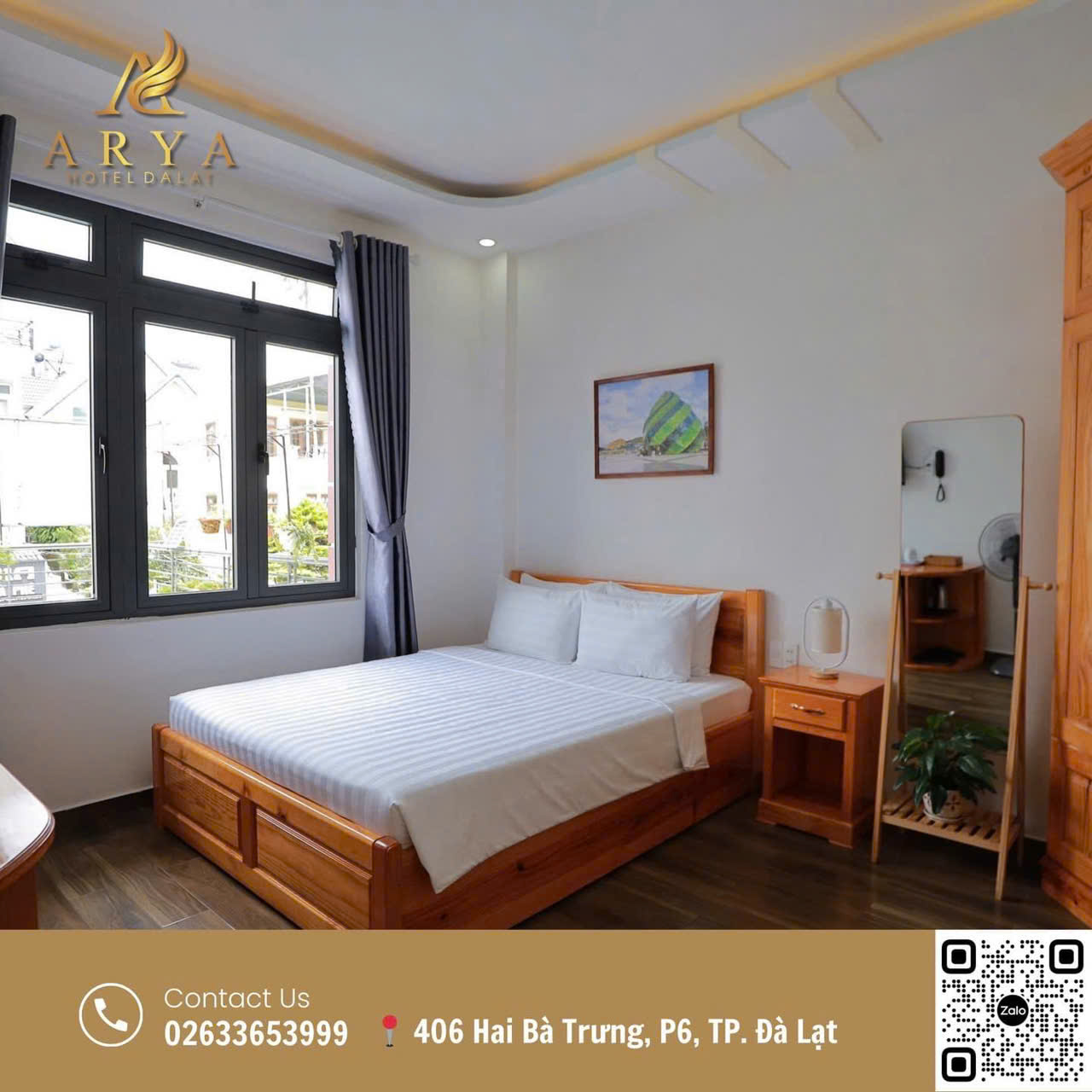 Arya Hotel Dalat : 406 Đường Hai Bà Trưng, Phường 6, Đà Lạt, Lâm Đồng, Việt Nam - Ảnh 2