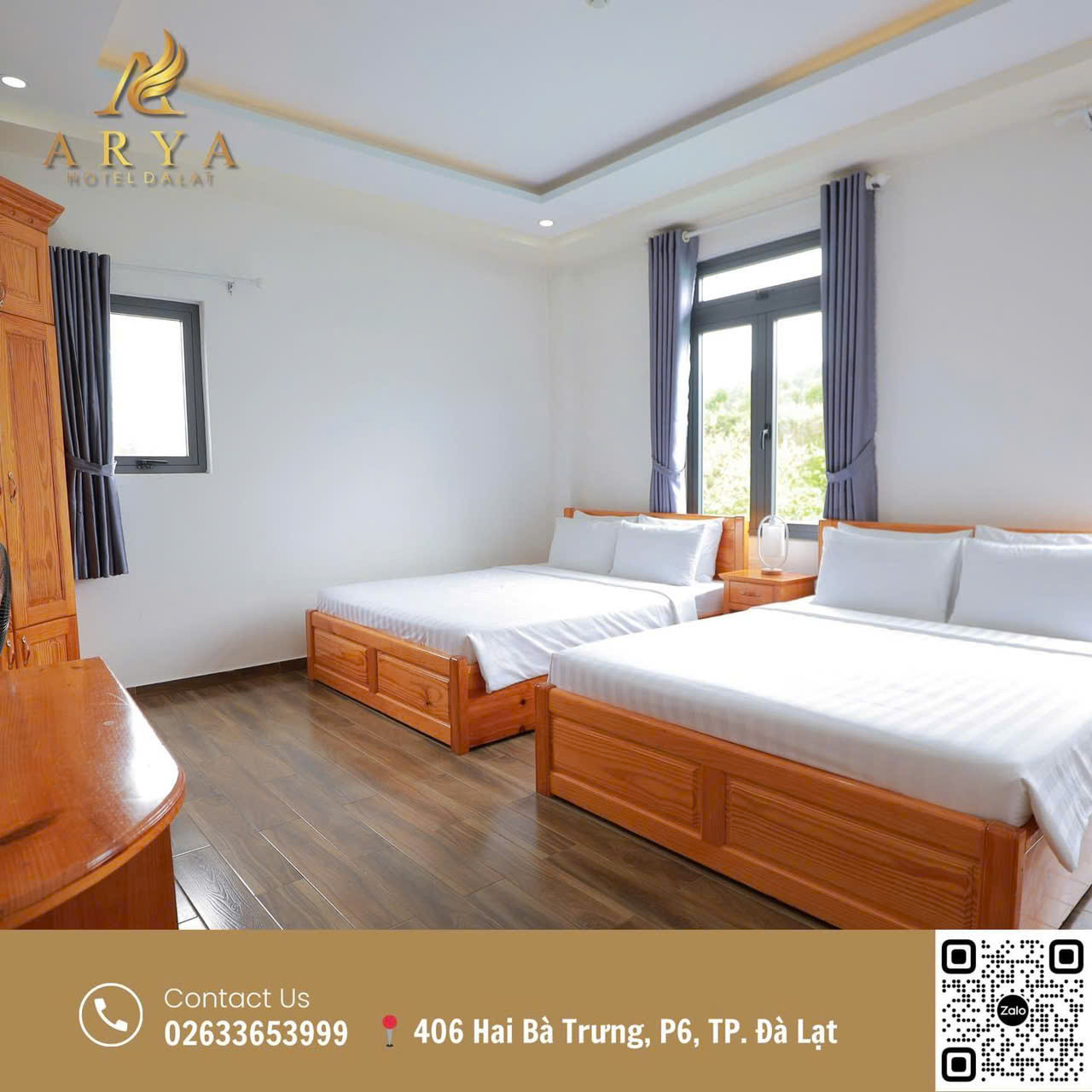 Arya Hotel Dalat : 406 Đường Hai Bà Trưng, Phường 6, Đà Lạt, Lâm Đồng, Việt Nam - Ảnh 5