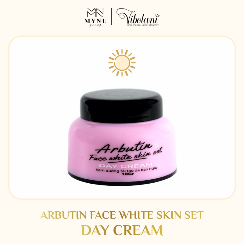 Kem Dưỡng Da Mặt Ban Ngày Arbutin Face White Skin Set - Day Cream - Ảnh 2