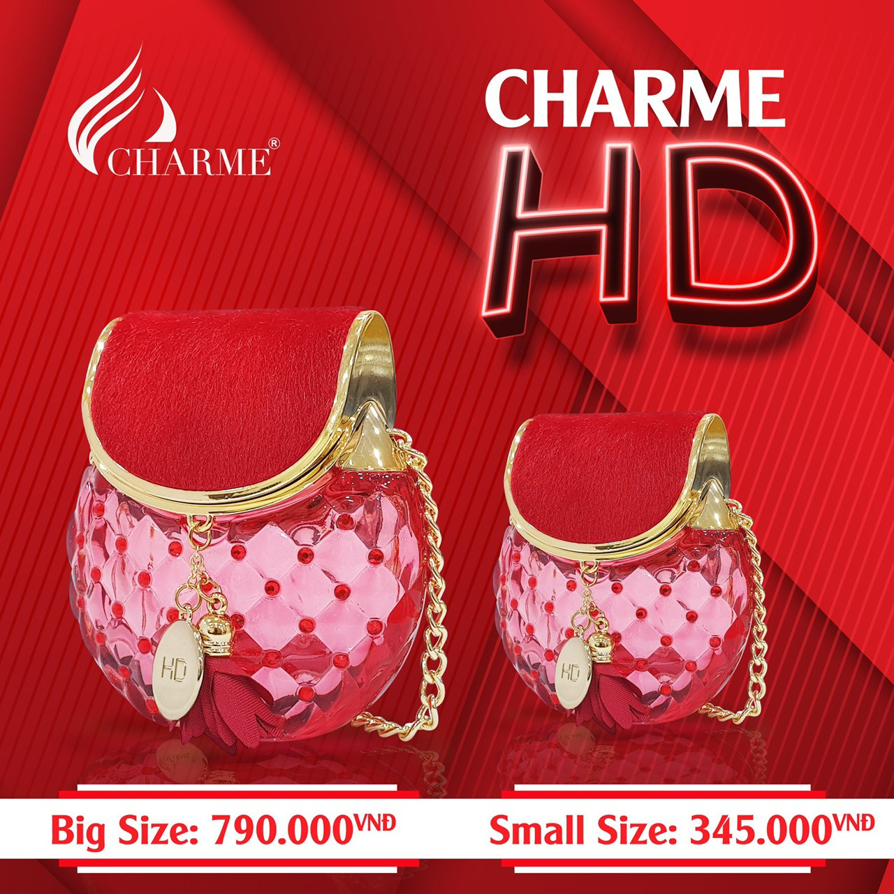 Nước hoa nữ thơm lâu Charme HD 65ml cho cô nàng quyến rũ gợi cảm hiện đại - Ảnh 3