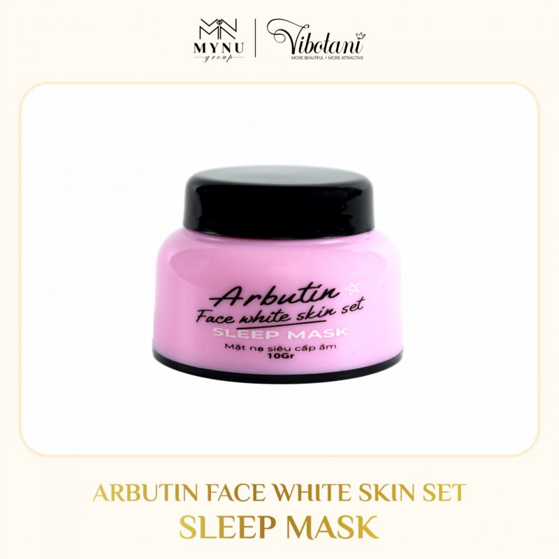 Mặt Nạ Siêu Cấp Ẩm Arbutin Face White Skin Set - Sleep Mask - Ảnh 2