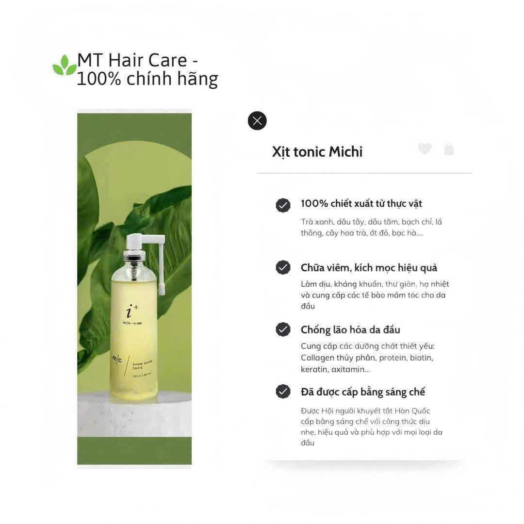 Xịt Dưỡng Tóc & Da Đầu - TONIC MICHI Hàn Quốc - Ảnh 2